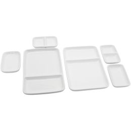 Starfrit 092507-006-0000 Ceramic Modular Fondue Serving Dishes, 2 Sets