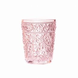 Acrylic Paisley DOF - Pink 13 oz. Set of 4